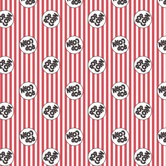 Pop Cotton Print - Logo on Stripes