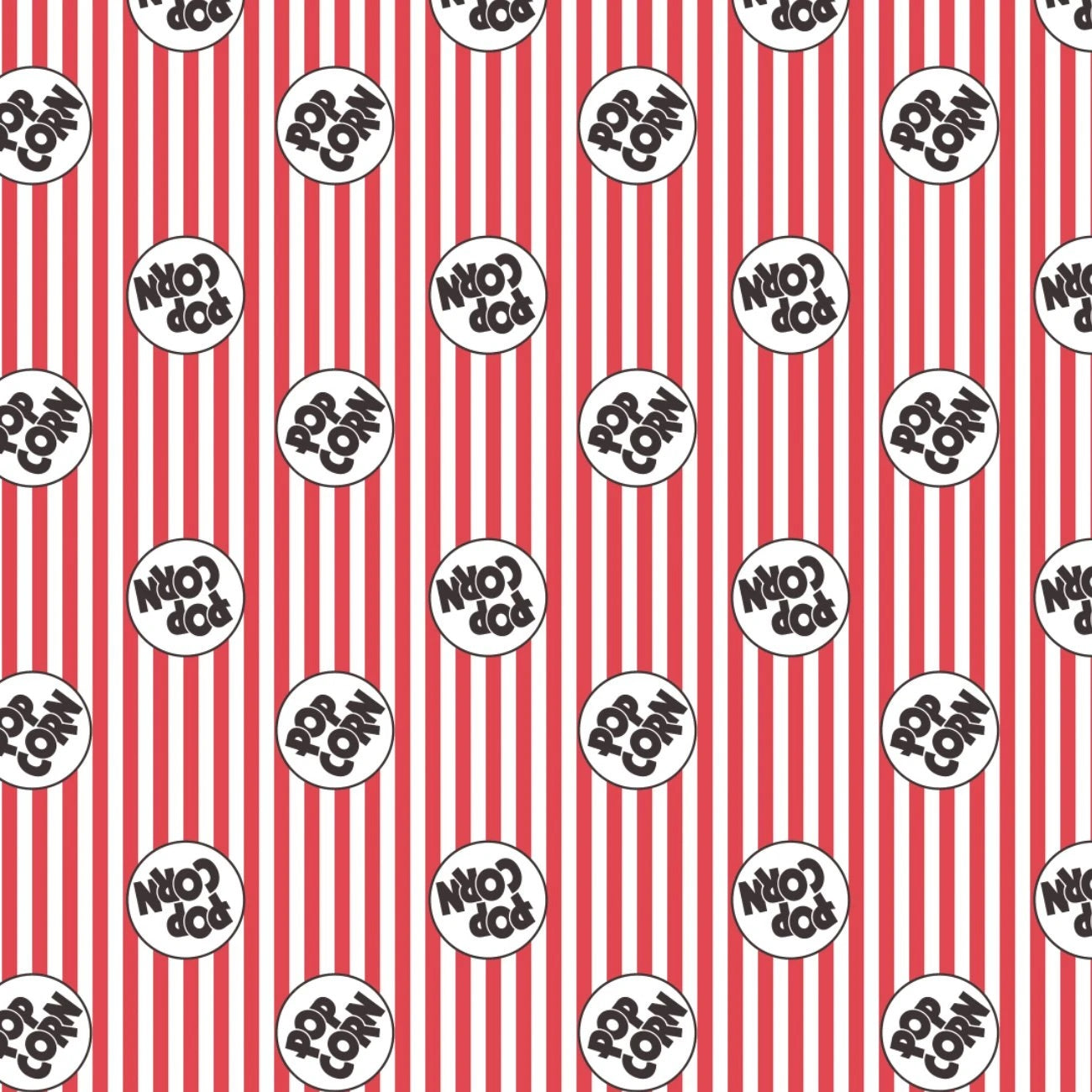 Pop Cotton Print - Logo on Stripes