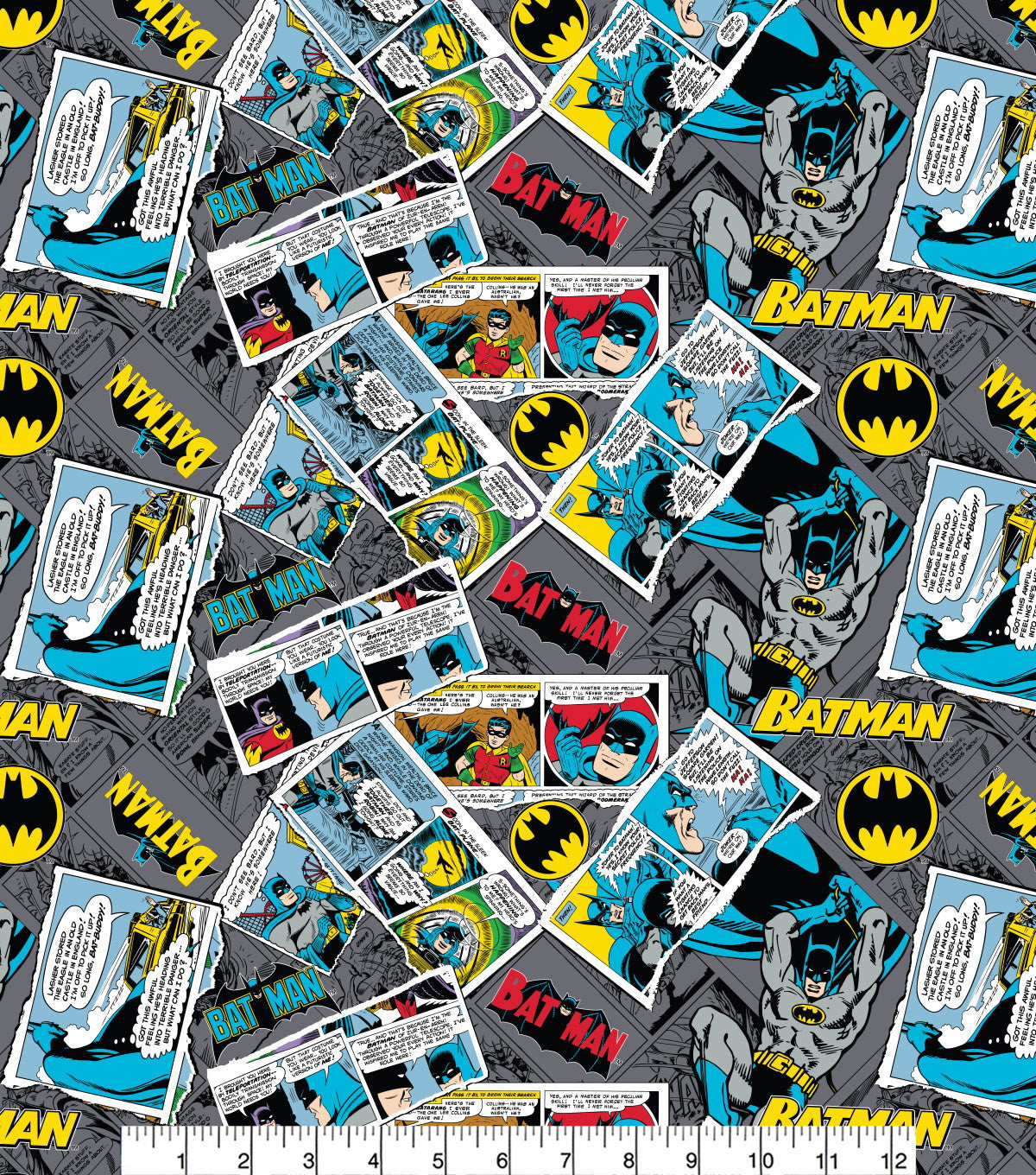 Batman Cotton Print - Batman Collage