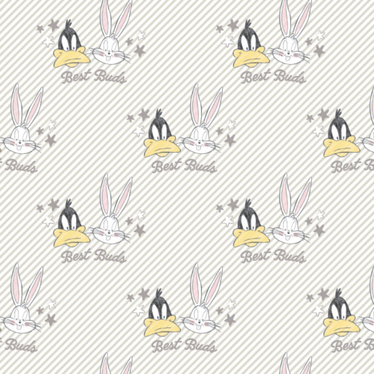 Looney Tunes - Little Dreamer Cotton Print - Bugs and Daff Best Buds