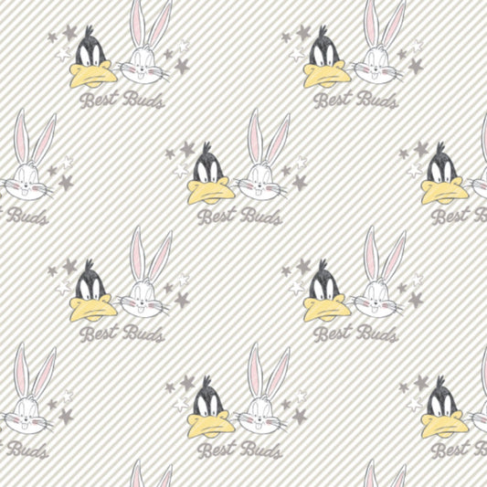 Looney Tunes - Little Dreamer Cotton Print - Bugs and Daff Best Buds