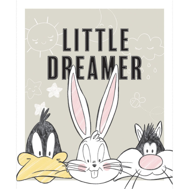 Looney Tunes - Little Dreamer Cotton Print - Little Dreamer Panel
