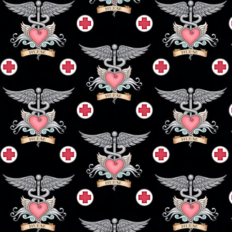 What the Doctor Ordered Cotton Print - Nurse Tattoo