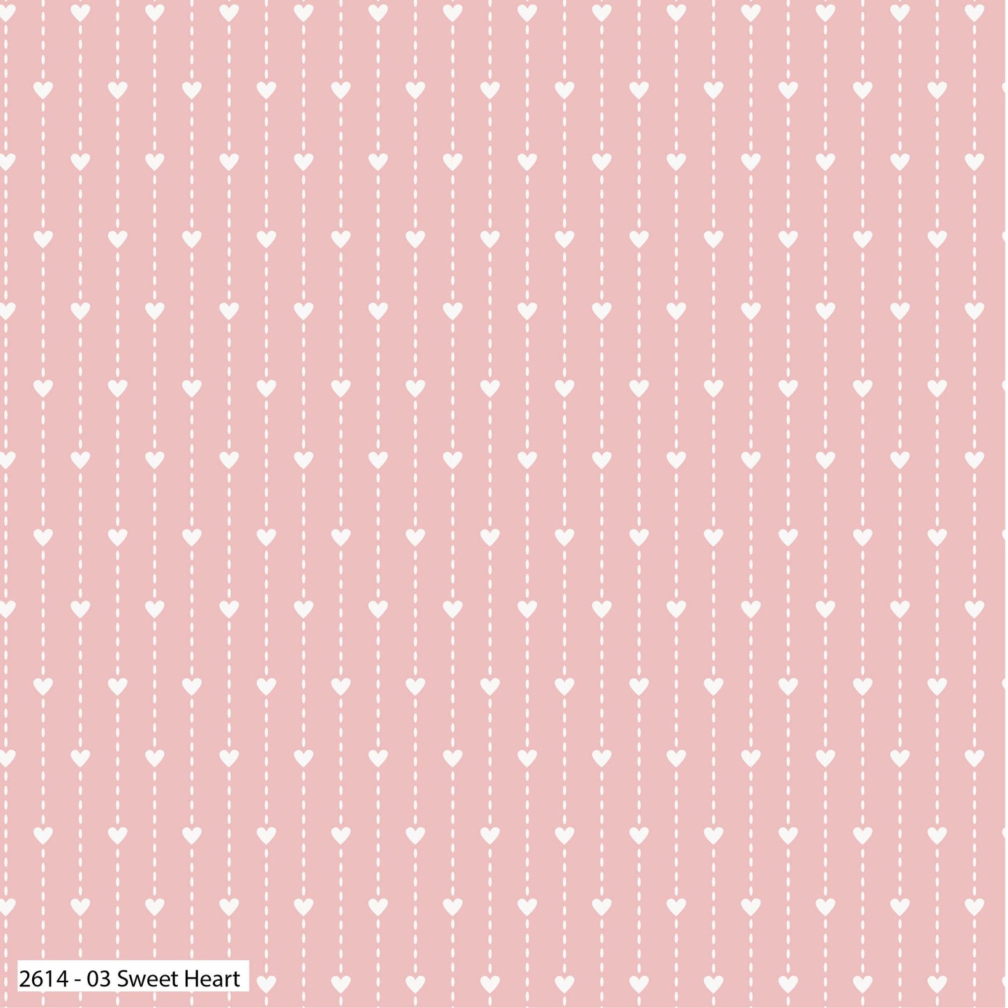 Wedding Sweet Heart - Cotton Print Fabric - Half Metre