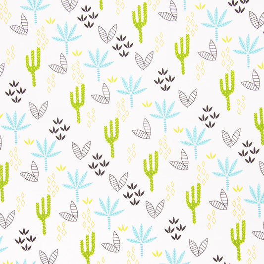 Desert Dinos Cotton Print - Palms