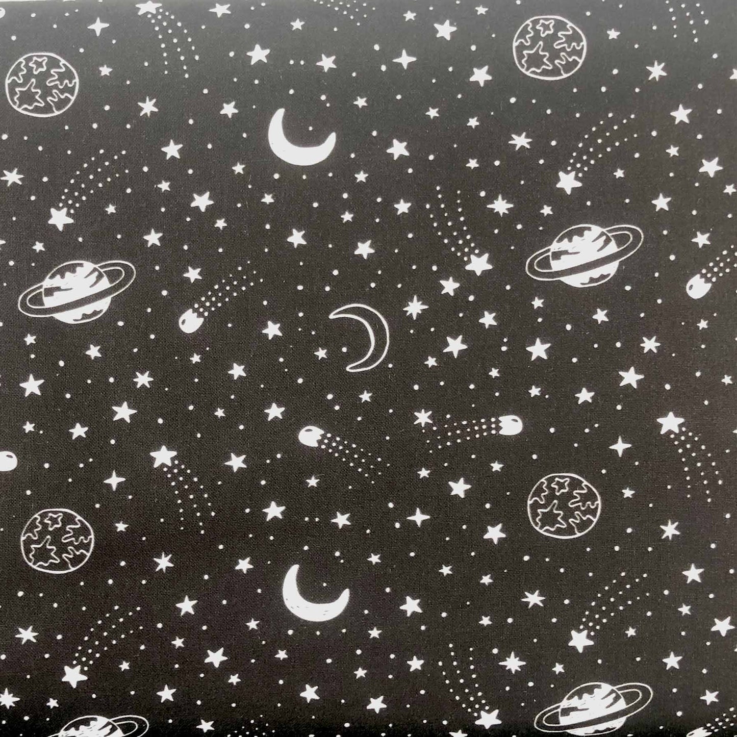 Outer Space Cotton Print - Shooting Star