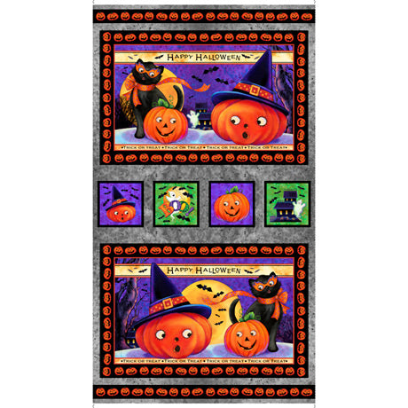 Tricks and Treats Cotton Print - Halloween Picture Patches