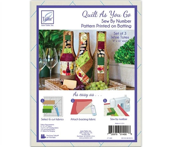 Quilt As You Go - Wine Totes