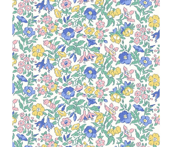 Mamie - Flower Show Sunrise Cotton Print Fabric - per half metre