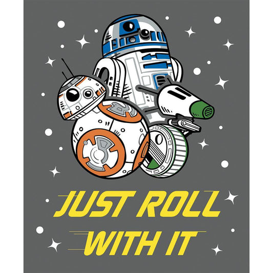 Star Wars Cotton Fabric - Just Roll with It Panel