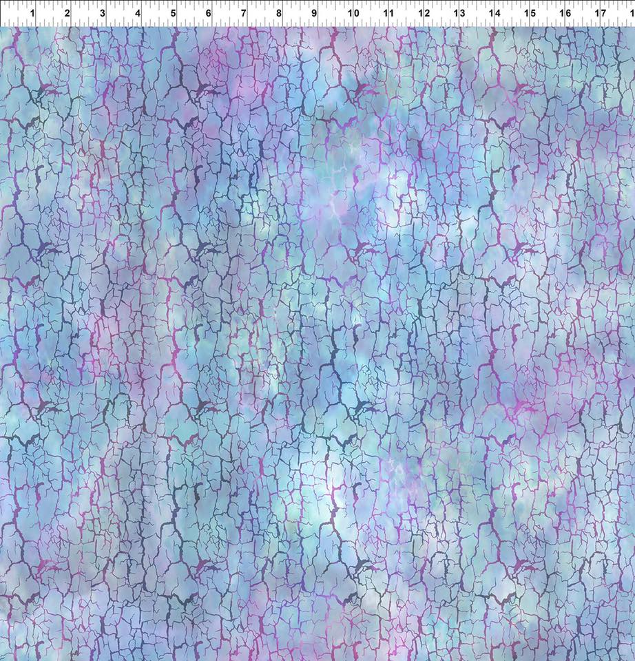 Periwinkle Crackle - Haven Cotton Print Fabric - per half metre