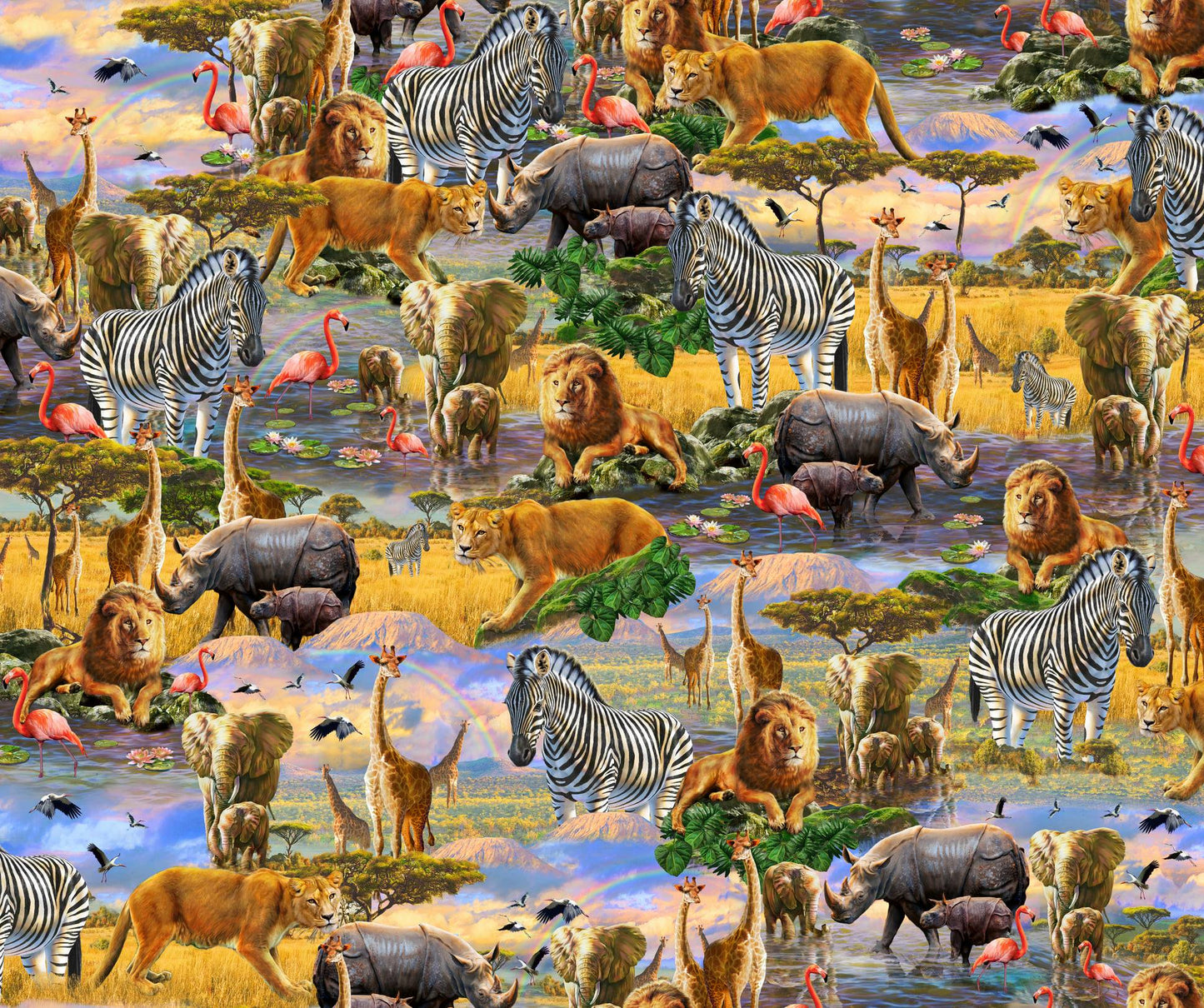 Artworks XVIII Cotton Print - Animals - per half metre