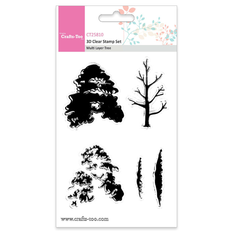 Crafts Too Multi Layer 3D Clear Stamp Set - Tree