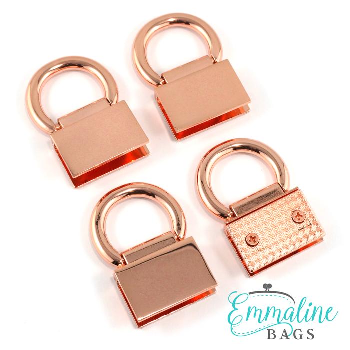 Strap Anchor: Edge Connector (4 pack) - Copper - Emmaline Bags