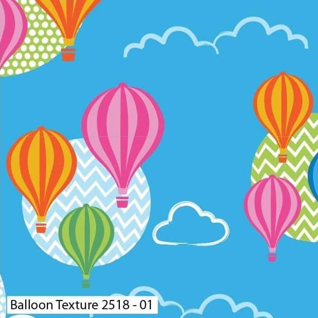 Balloon Texture - Hot Air Balloon Cotton Print Fabric - End of Bolt 100cm