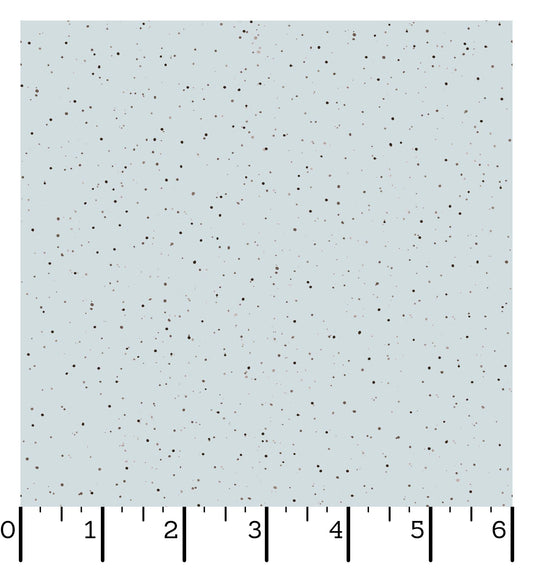 Splatter Dot on Blue - Bramble Patch Cotton Print Fabric - End of Bolt 115cm