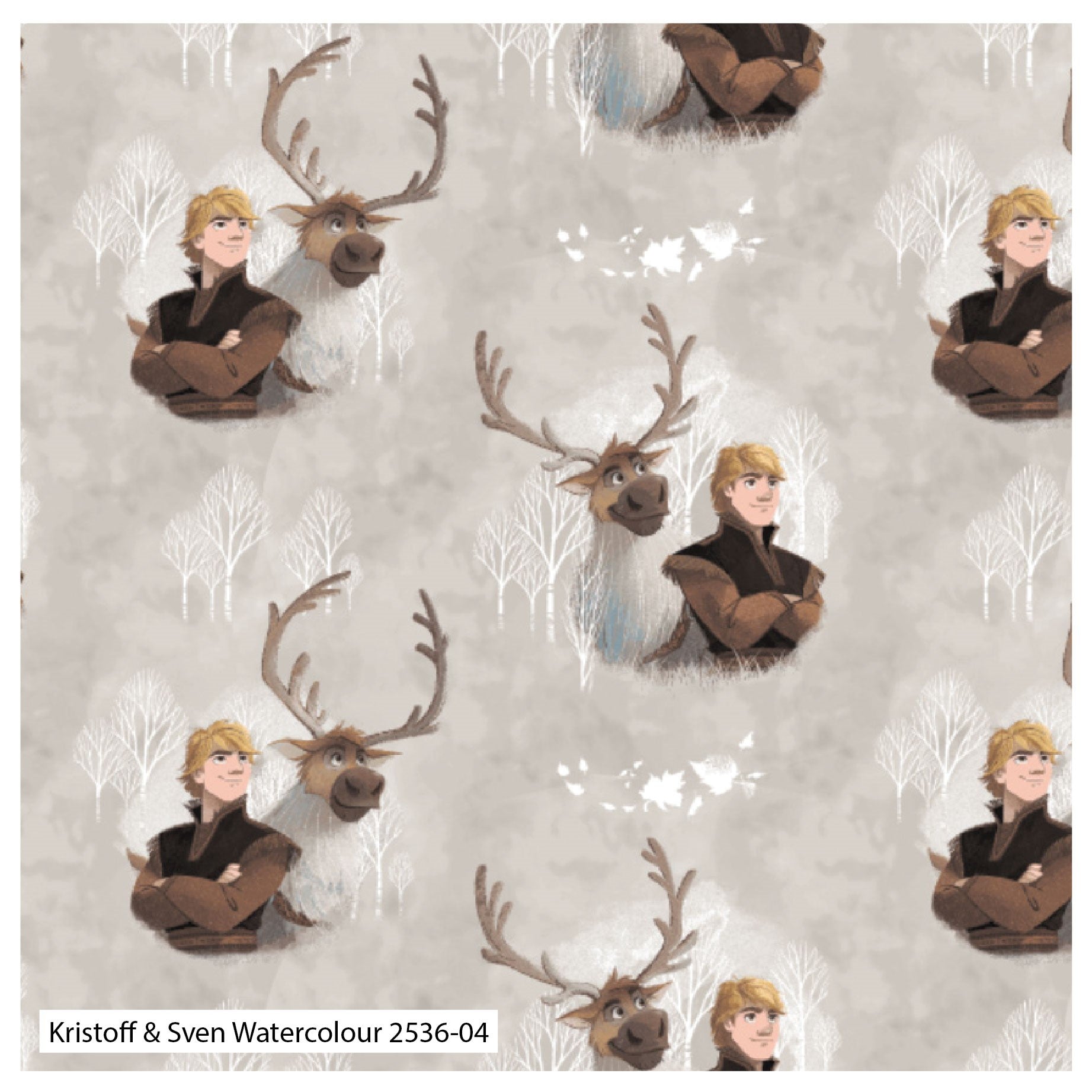 Frozen 2 Fabric Collection - Kristoff and Sven