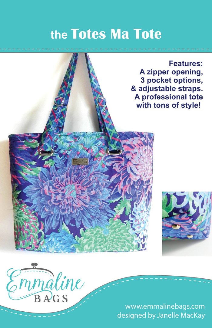 The Totes Ma Tote Pattern by Emmaline Bags