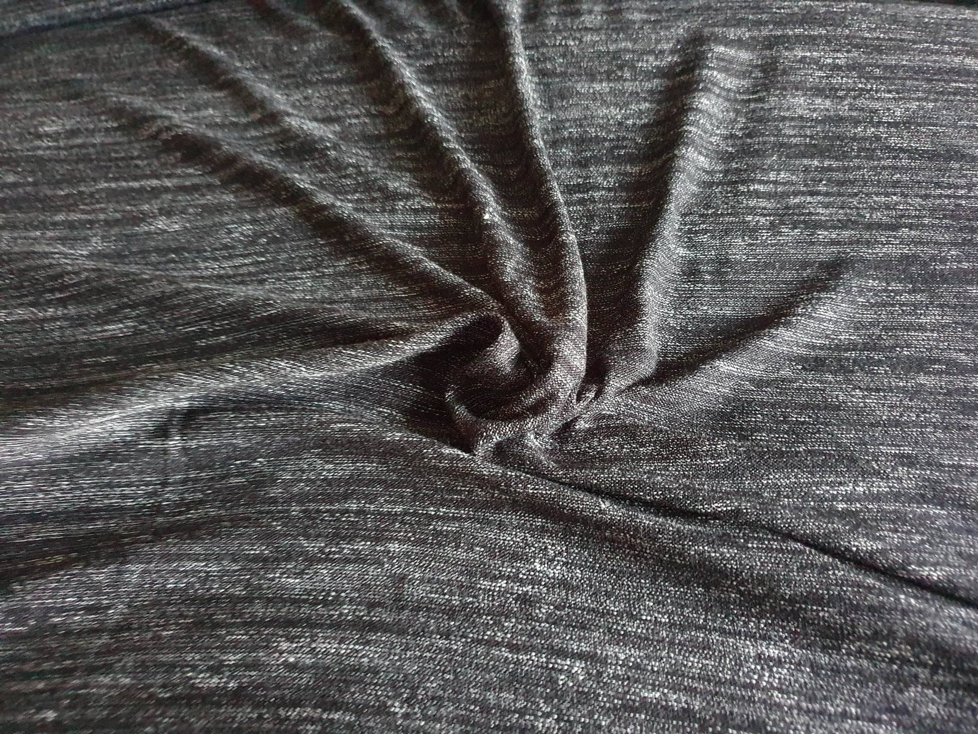Jersey Fabric - Black Marl