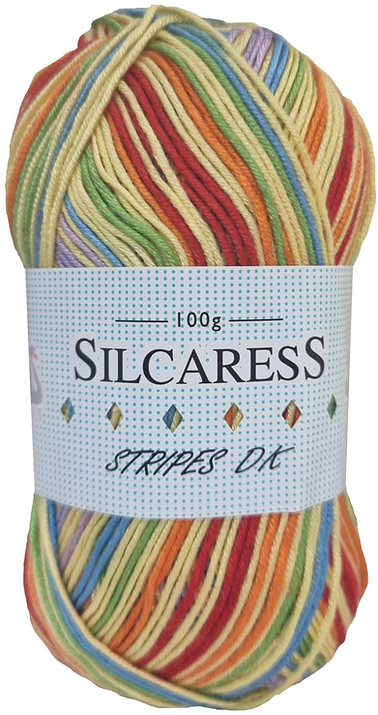 Tequilla Sunrise - Silcaress Stripes DK - Cygnet Yarn