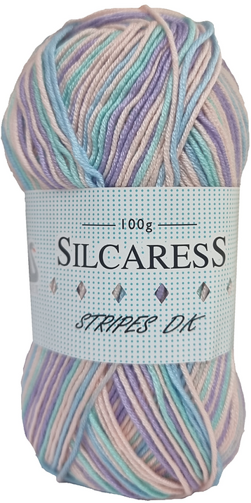 Blue Haven - Silcaress Stripes DK - Cygnet Yarn