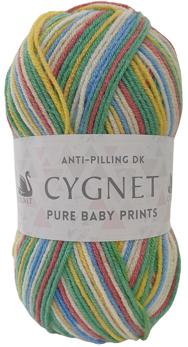 Rainbow Rush - Cygnet Pure Baby DK Prints - Cygnet Yarn