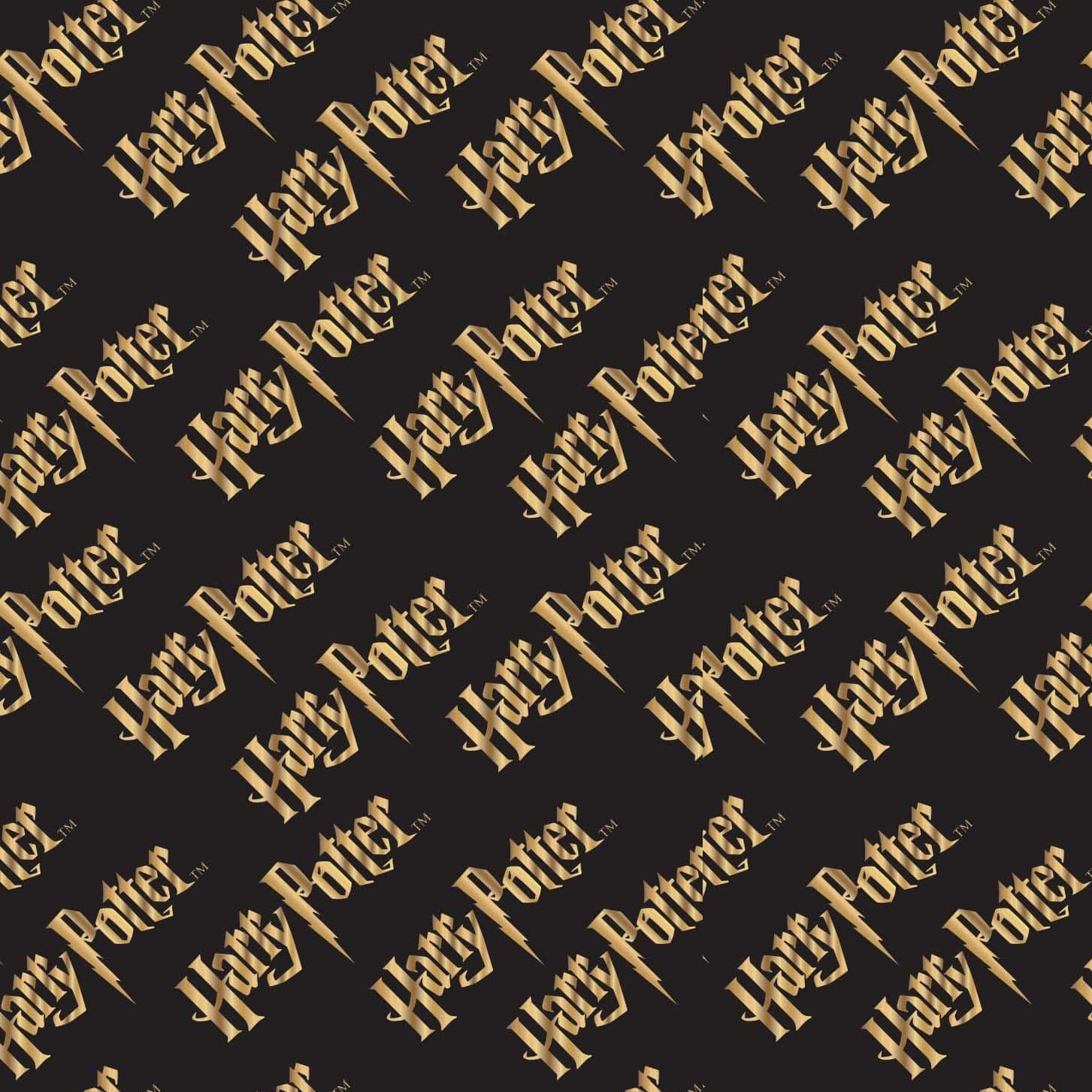 Harry Potter Cotton Fabric - Logo