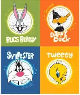 Looney Tunes Cotton Print - per panel